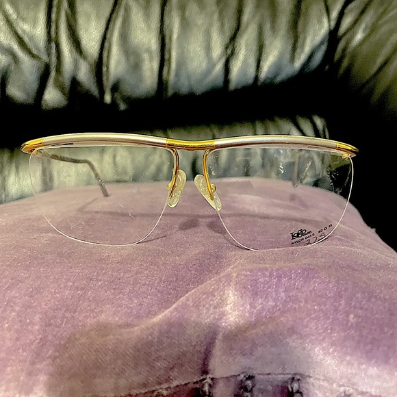 NEW rimless frame LogoParis Designer silver gold lightweight large made in Paris - Picture 6 of 16